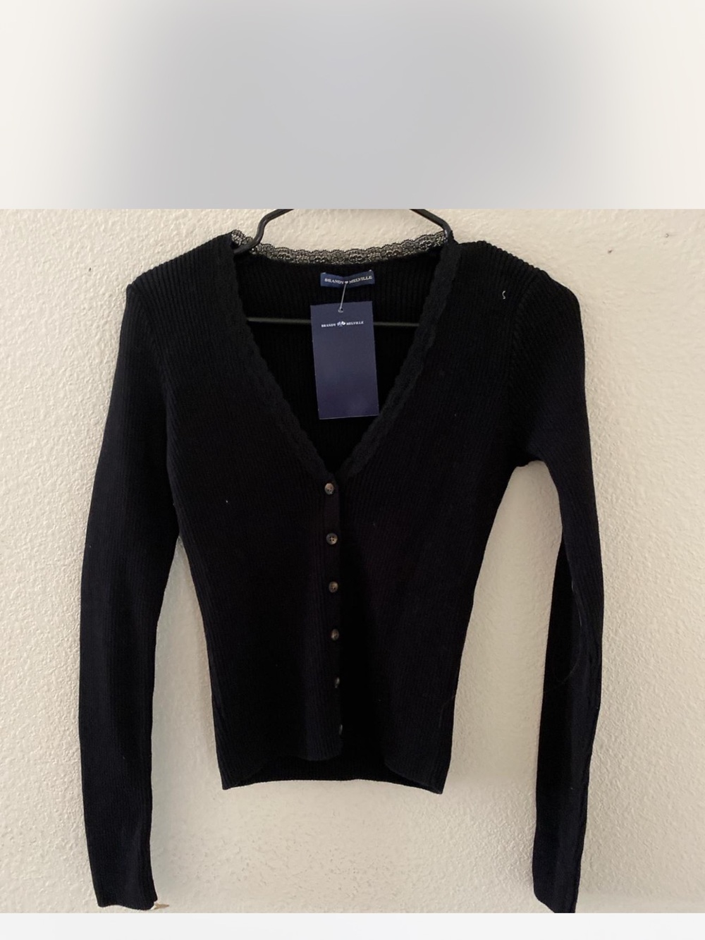 Brandy melville black  shannon lace cardigan